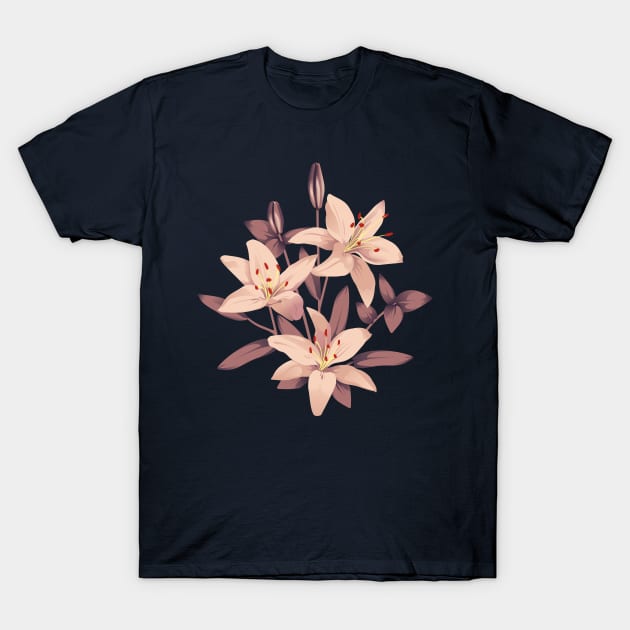 Lilies T-Shirt by lents